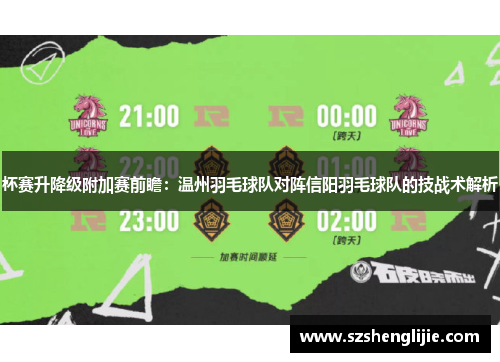 杯赛升降级附加赛前瞻：温州羽毛球队对阵信阳羽毛球队的技战术解析